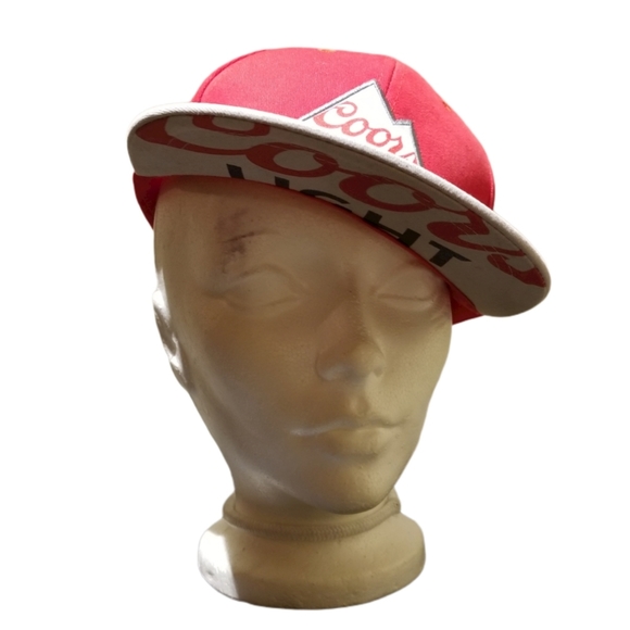 🍺 COORS LIGHT Unisex Red & Grey Baseball Cap - Picture 5 of 6